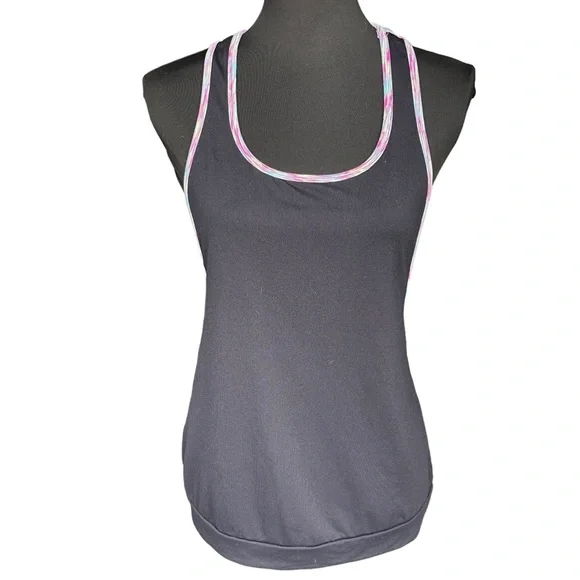 Tonic Active Black/Pink-Multi Racer Back Tank (M) - Picture 5 of 12